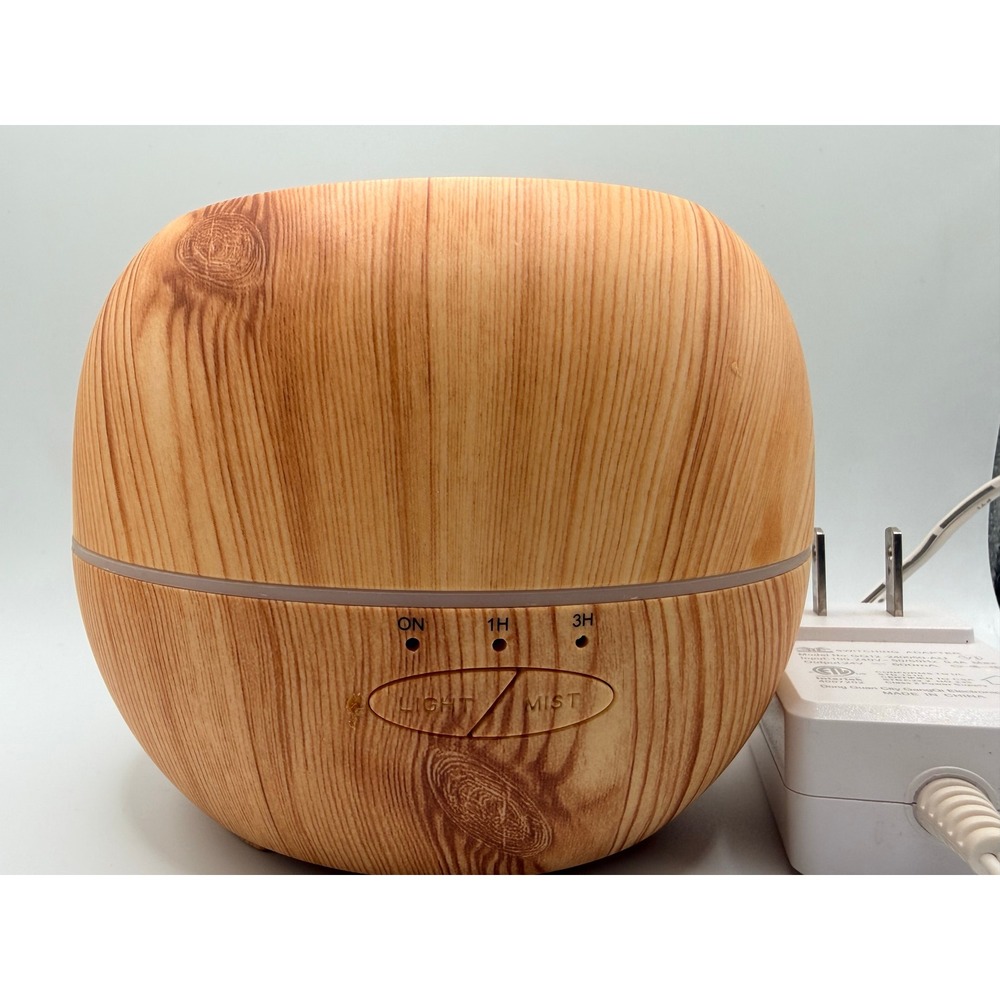 Ultrasonic Essential Oil Diffuser Wood Grain Aromatherapy Humidifier with Timer